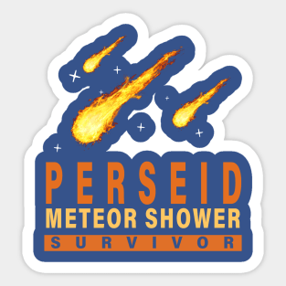 Perseid Meteor Shower Survivor 1 Sticker
